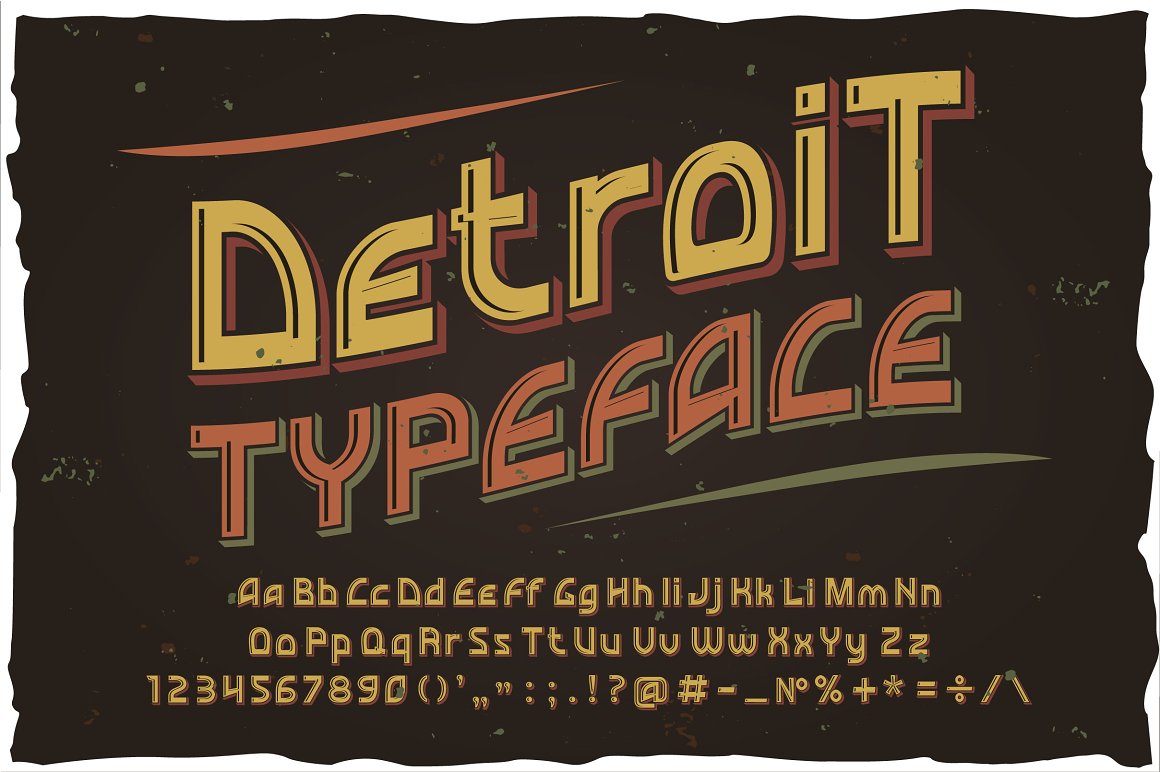 Шрифт Detroit